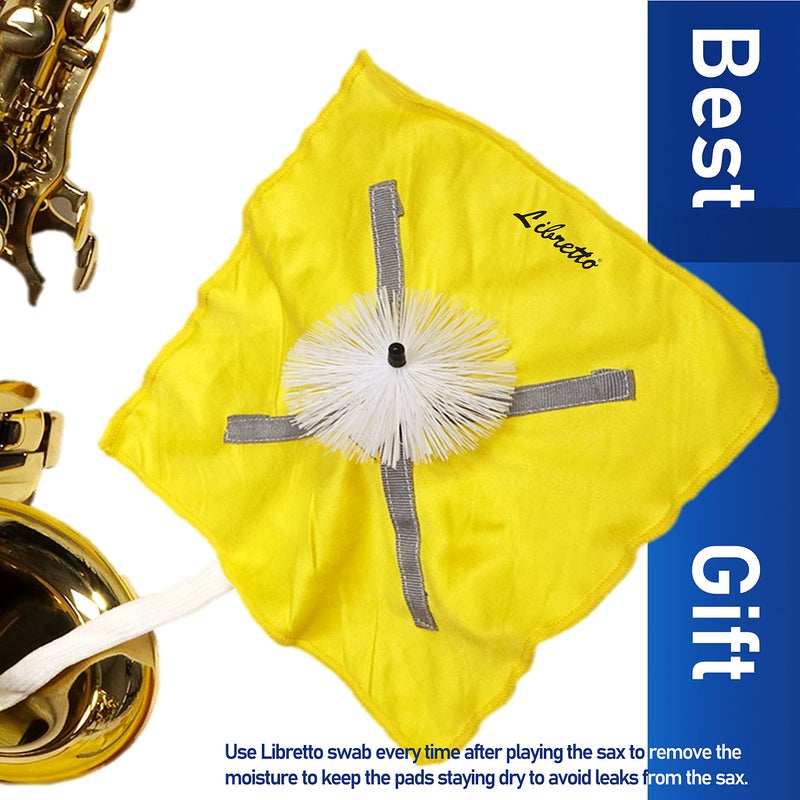 Libretto Alto Saxophone Swab, 100% Lint Free Micro-Fiber, Absorbent & Compressible, Premium & Cost-Effective, Great to Extend the Life of Sax! - Image 5